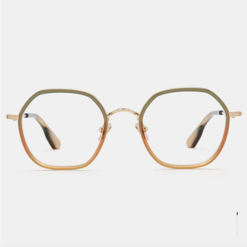 Krewe Leighton Optical Glasses -12K Titanium and Wasabi Color- Brand new!